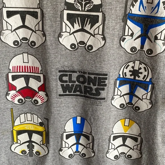 Men’s Gray Star Wars Clone Trooper TShirt - Picture 4 of 9
